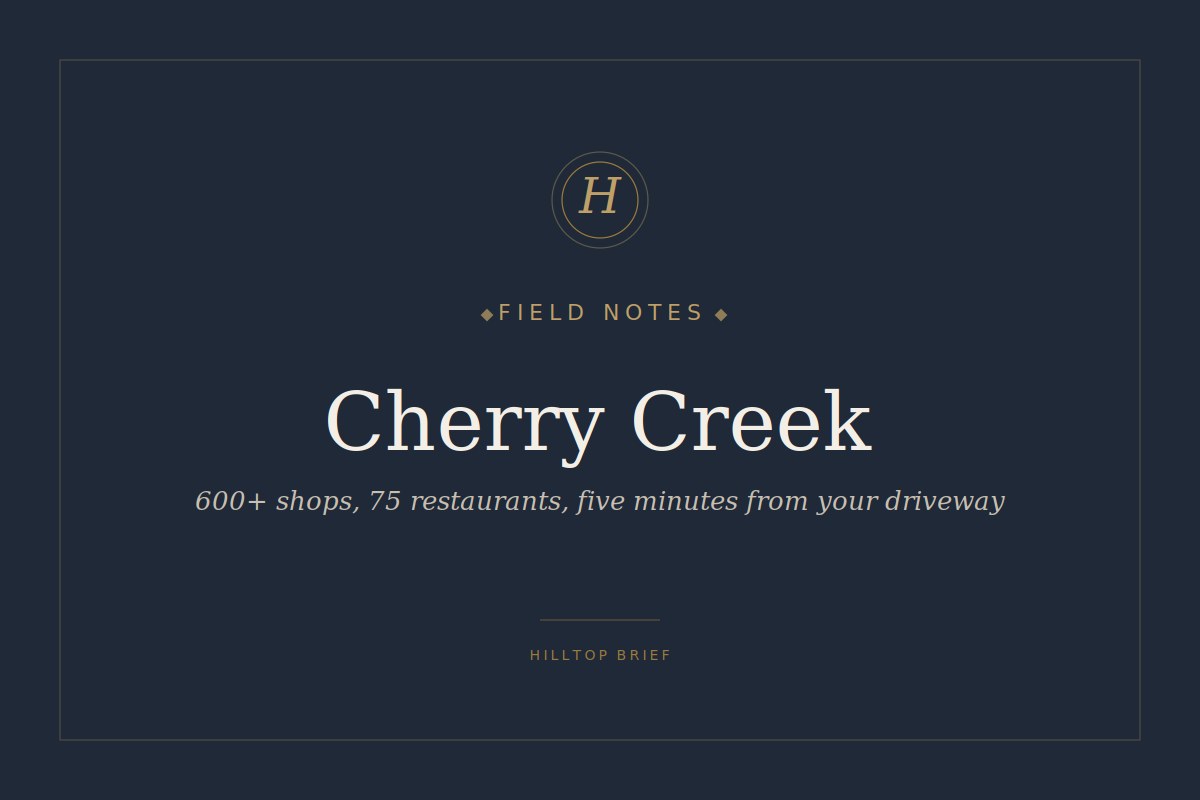 Cherry Creek — The Neighbors Next Door article cover image