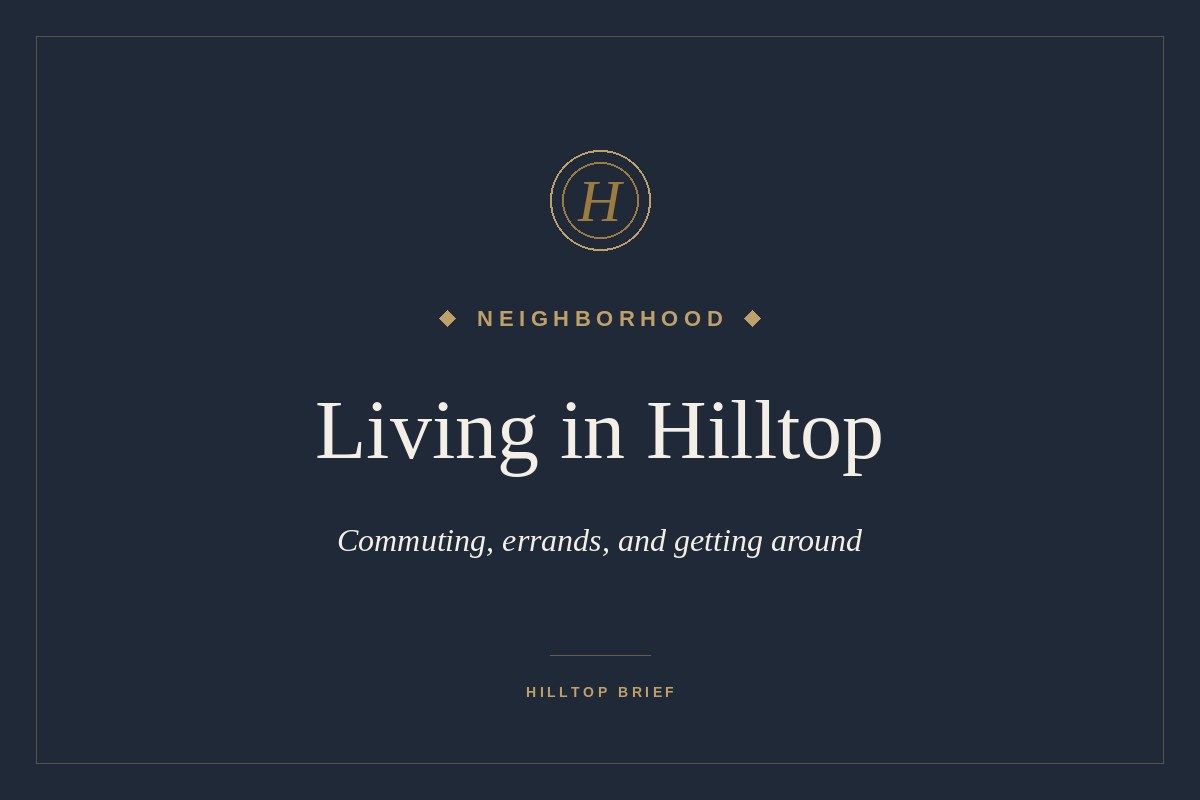 Living in Hilltop, Denver: getting around cover image